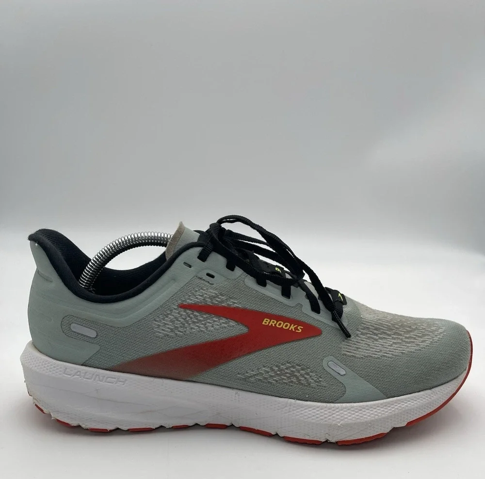 Brooks Launch 9 Men's Running Shoes Low Top Mesh Blue Surf Cherry Tomato Sz 11